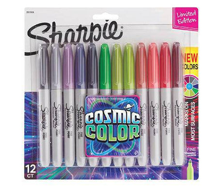 Sharpie Fine Markers Cosmic Colours Pack of 12 - Zart