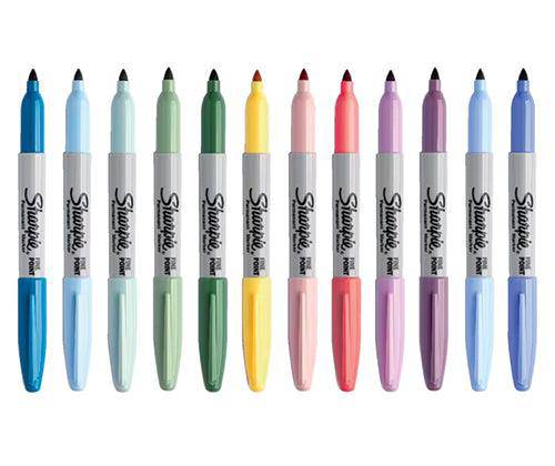 Sharpie Fine Markers Mystic Gems Pack of 12 - Zart