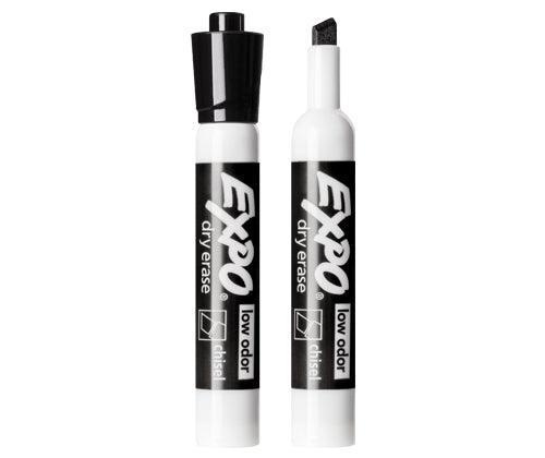 Sharpie/Expo Whiteboard Markers Chisel Black Pack of 12 - Zart