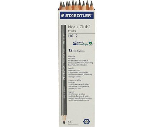 Noris Maxi Blacklead Pencils Pack of 12 - Zart