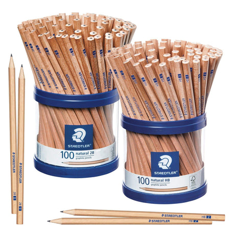 Staedtler Natural Graphite Pencils Pack of 100 - Zart