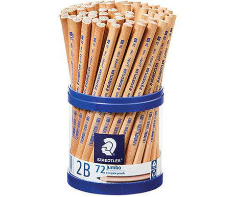 Staedtler Natural Jumbo Triangular Pencils Pack of 72 - Zart