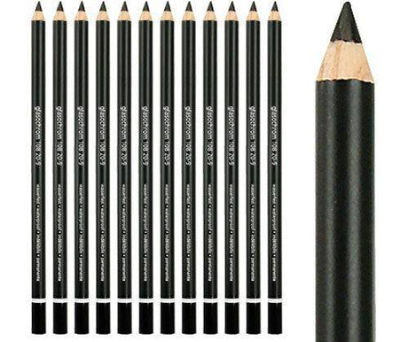 Glasochrom Pencils Black Pack of 12 - Zart