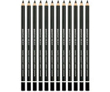 Glasochrom Pencils Black Pack of 12 - Zart