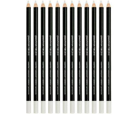 Glasochrom Pencils White Pack of 12 - Zart