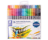 Staedtler Double-Ended Fibre Tip Coloured Pens - Zart