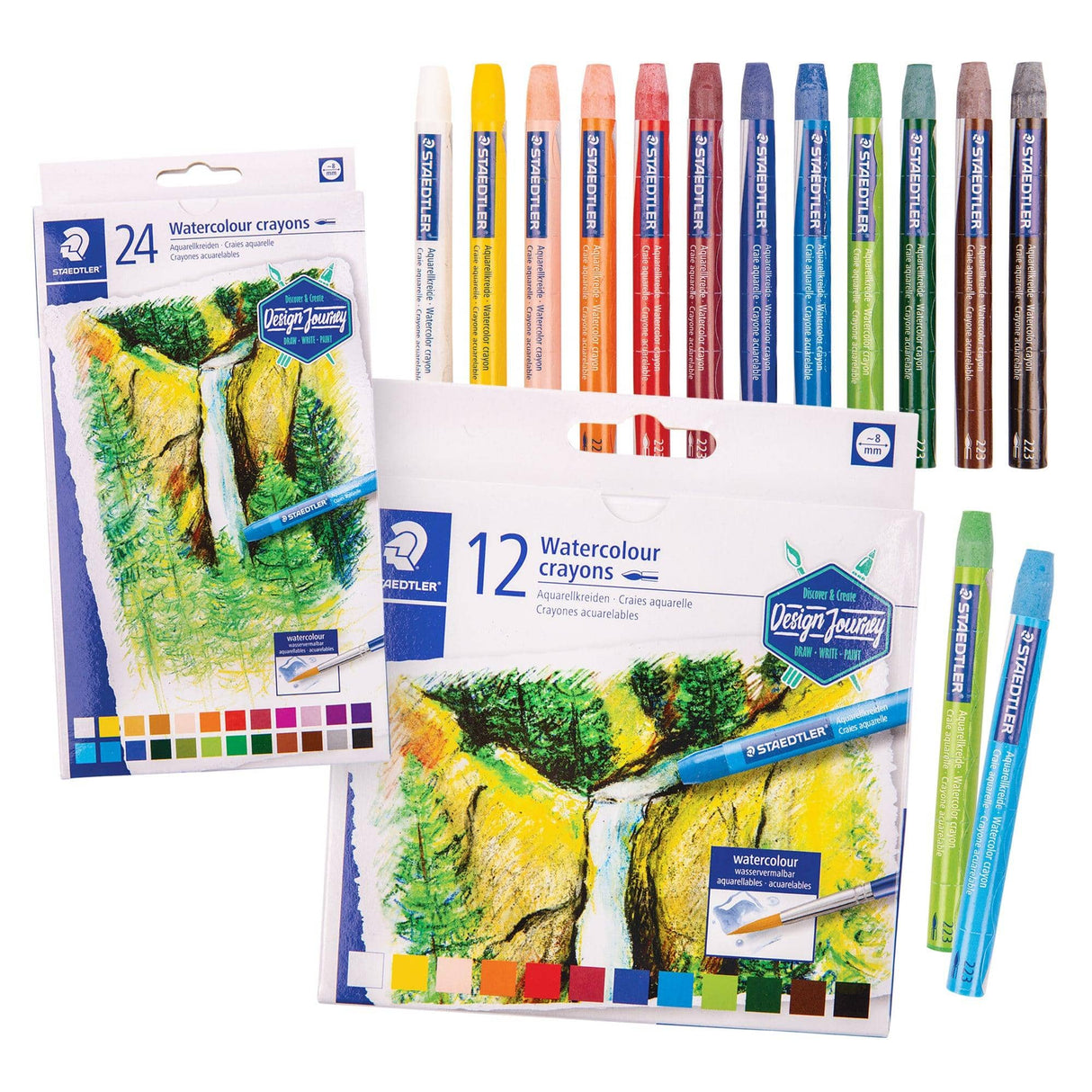 Staedtler Coloured Watercolour Crayons - Zart