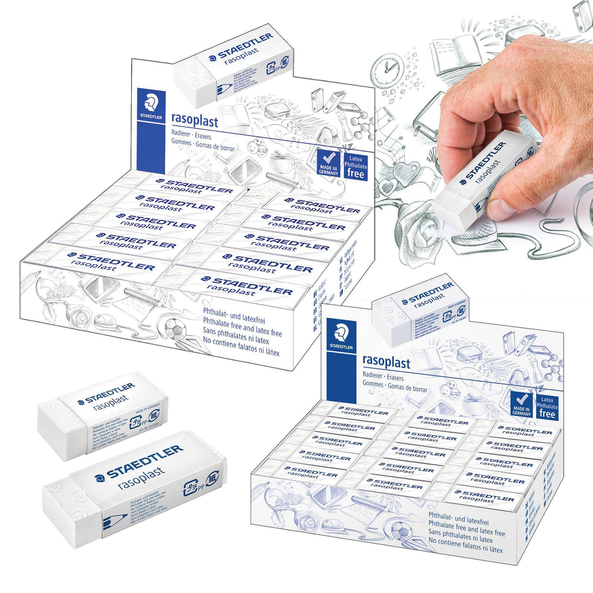 Staedtler Rasoplast Erasers - Zart