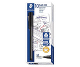 Staedtler Stick 432 Ballpoint Pen Black Pack of 10 - Zart