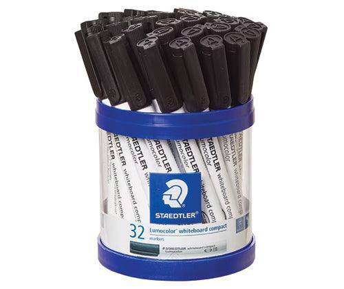 Staedtler Whiteboard Markers Black Pack of 32 - Zart