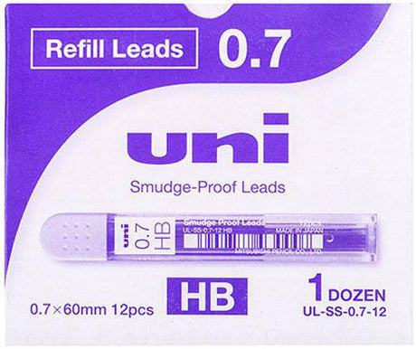 Mechanical Pencil Refill Leads 0.7mm HB Pack of 12 - Zart