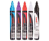 Uni Chalk Markers Assorted Pack of 5 - Zart