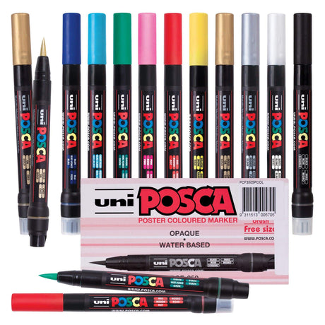 POSCA Marker Brush Tip Sets - Zart