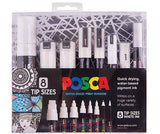 POSCA Markers Assorted Tips Pack of 8 - Zart