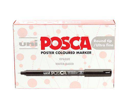 POSCA Ultra Fine Markers PC-1MR Pack of 12 - Zart