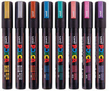 POSCA Marker Bullet Metallic Colours Pack of 8 - Zart