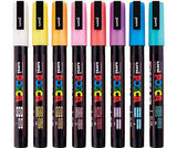 POSCA Marker Fine Pastel Colours Pack of 8 - Zart