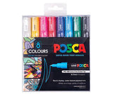 POSCA Marker PC-1M Fine Coloured Pack of 8 - Zart