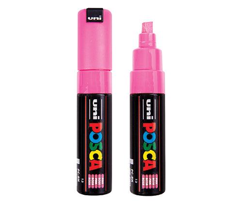 POSCA Marker PC-8K Chisel Coloured Pack of 16 - Zart