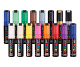 POSCA Marker PC-8K Chisel Coloured Pack of 16 - Zart