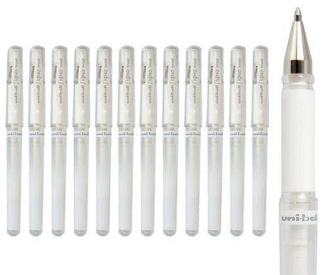 Uni-Ball Signo Broad Pen White Pack of 12 - Zart