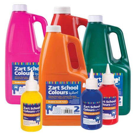 Zart School Colours Acrylic Paint - Zart