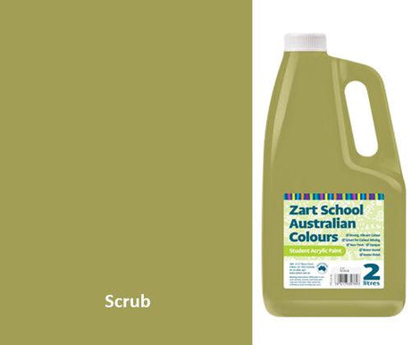 Zart School Australian Colours Paint 2L Bottles - Zart