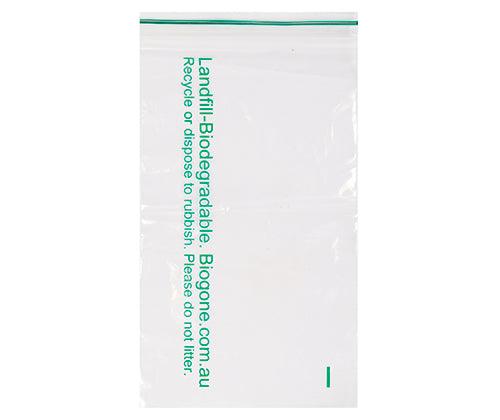 Biodegradable Zip Lock Bags 15 x 22.5cm Pack of 100 - Zart