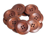 Wooden Buttons Assorted Pack of 50 - Zart