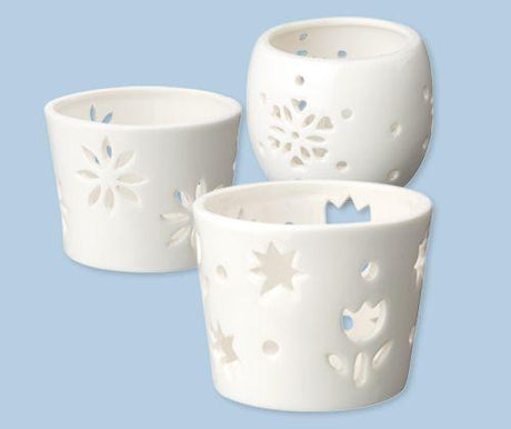 Ceramic Tea Light Holders Pack of 3 - Zart