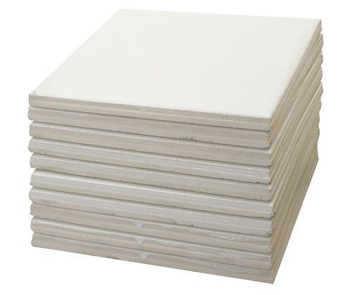 Glazed Tile 97mm White Pack of 10 - Zart