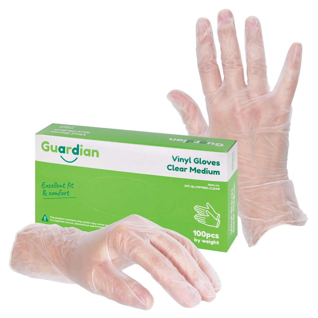 Vinyl Gloves Clear Pack of 100 - Zart