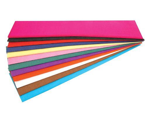 Crepe Paper Coloured Pack of 12 - Zart