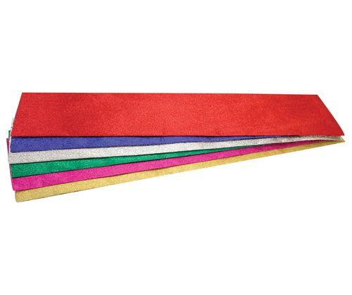 Crepe Paper Metallic Colours 50 x 100cm Pack of 6 - Zart