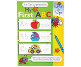 ABC + Numbers Write and Wipe Books Set of 12 (6 each) - Zart