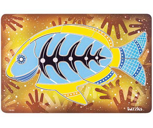 Aboriginal Art Barramundi Puzzle - Zart