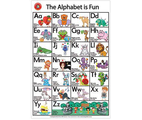 Alphabet is Fun Poster - Zart