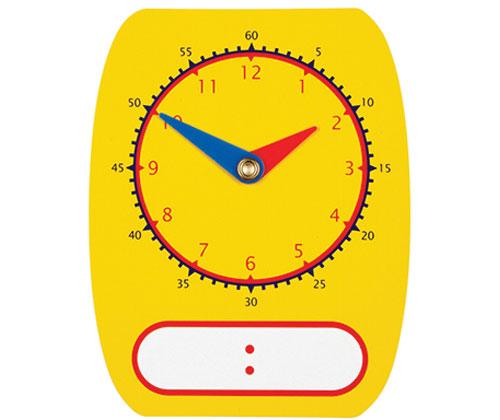 Clock Dial Digital/Analog Write On/Wipe Off 5 Pieces - Zart