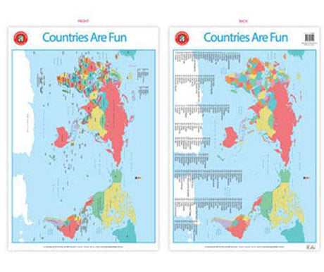 Countries Are Fun Poster - Zart