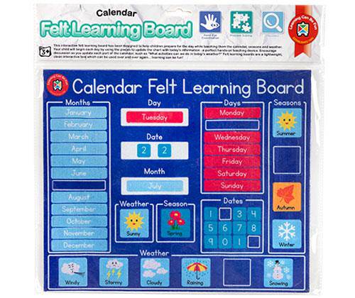 Felt Learning Board Calendar - Zart