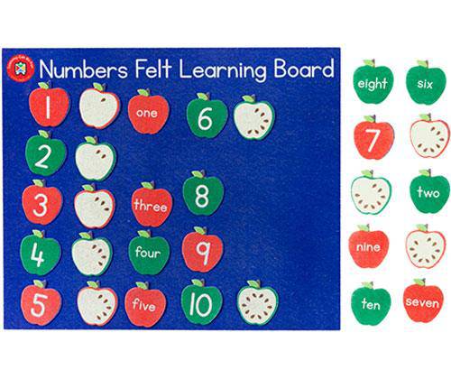 Felt Learning Board Numbers - Zart