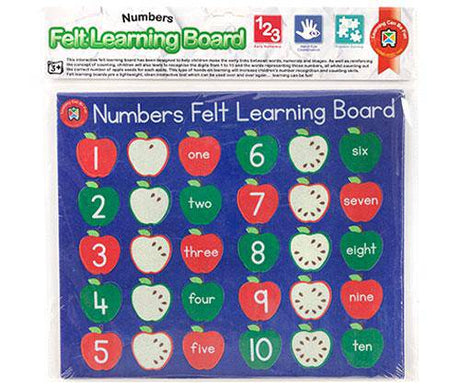 Felt Learning Board Numbers - Zart