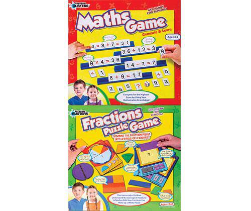 Fractions Puzzle Game + Maths Game Twin Pack - Zart