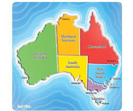 Map of Australia Puzzle - Zart