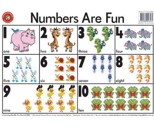 Numbers Are Fun Placemat - Zart