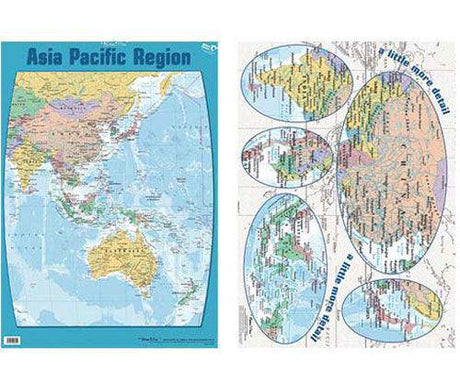 Wall Chart Asia Pacific Region (Double-Sided) - Zart