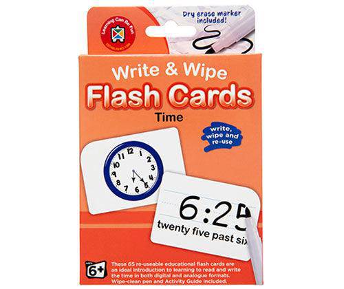 Write and Wipe Flash Cards Time - Zart