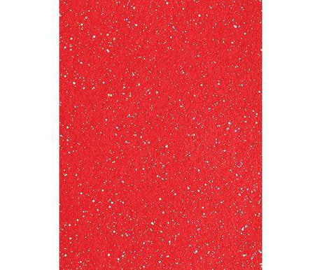 Felt Sheets Glitter Christmas A4 Pack of 10 - Zart