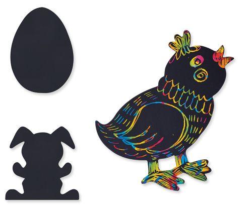 Scratch Easter Shapes Pack of 30 - Zart