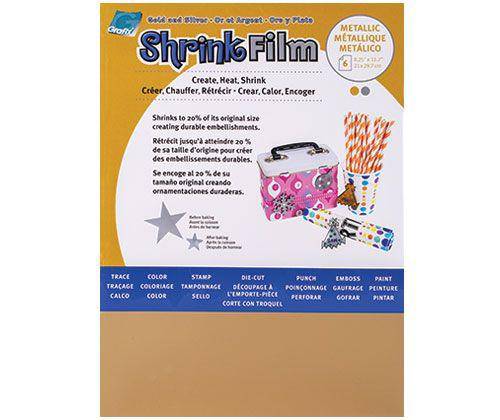 Shrink Film A4 Gold and Silver Pack of 6 - Zart